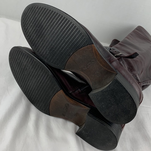 Aldo burgundy /brown knee high boots - Picture 9 of 15